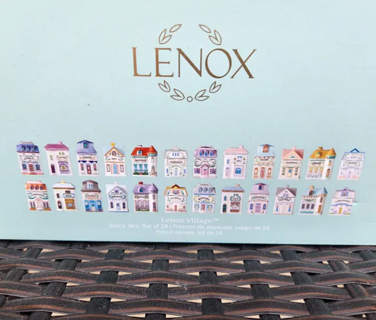 2024 Lenox 24 Piece Spice Village Jar Collection - Complete - Full Set In Hand