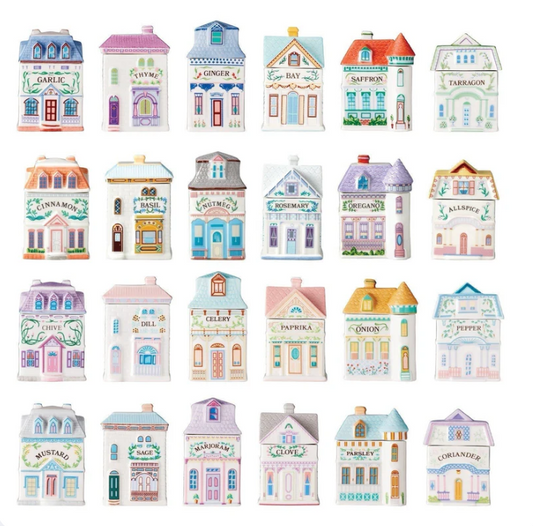 BRAND NEW Lenox Spice Village Spice Jar Complete Set 24 Houses 2024 IN HAND
